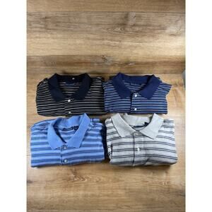 John Ashford Long Sleeve cotton striped shirt lot Large